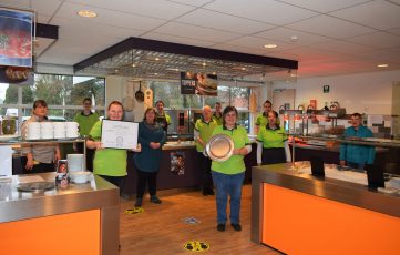 Medewerkers Amfors bedrijfsrestaurant zijn trots op titel 'gezond bedrijfsrestaurant'